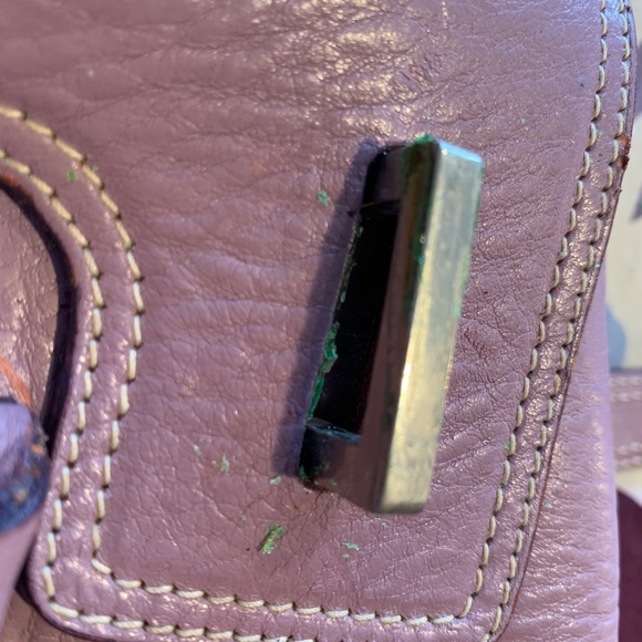 Luella Purple Leather Satchel - Picture 11 of 16